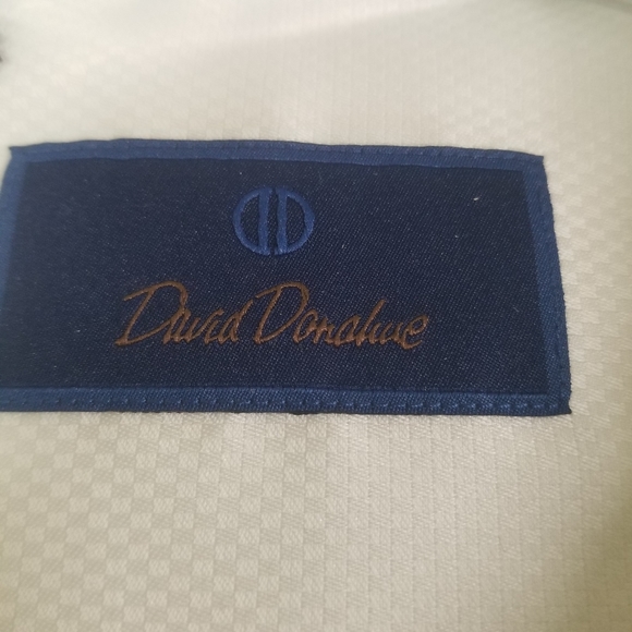 NEW David Donahue Trim Fit Dress Shirt Size 17.5 32/33 - Picture 3 of 4